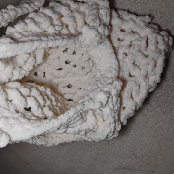 Oversized Chunky Jumbo Sweater Knit Hobo Tote Comfy Cozy Soft  Boho Hippie - Picture 6 of 6